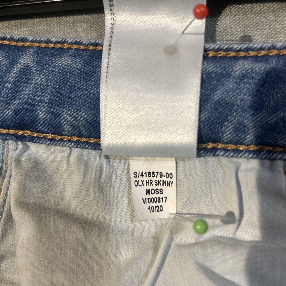 Old Navy Womens Jeans Size 6 Pop Icon Skinny High Rise Secret Slim Pockets Blue - Picture 8 of 9